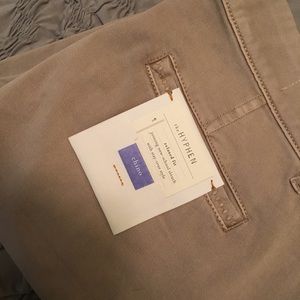 Anthro Hyphen Chino Pant NWT in Beige • Size 27